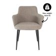 Kick dining chair Emma - Grey