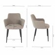 Kick dining chair Emma - Grey