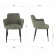 Kick dining chair Emma - Green