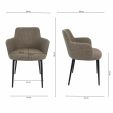 Kick dining chair Emma - Taupe