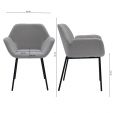 Kick dining chair Fitz - Grey