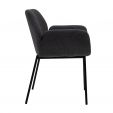 Kick dining chair Fitz - Dark Grey