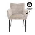 Kick dining chair Goos - Grey/Beige