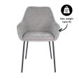 Kick dining chair Guus - Dark Grey