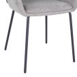 Kick dining chair Guus - Dark Grey