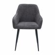 Kick dining chair Ivar - Dark Grey