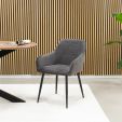 Kick dining chair Ivar - Dark Grey