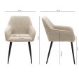 Kick dining chair Ivar - Beige