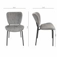 Kick dining chair Ize - Grey