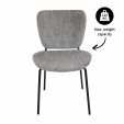 Kick dining chair Ize - Grey