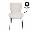 Kick dining chair Ize - Crème