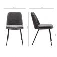 Kick dining chair Amy - Dark Grey