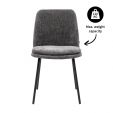 Kick dining chair Amy - Dark Grey