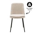 Kick dining chair Amy - Champagne