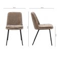 Kick dining chair Jet - Taupe