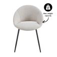 Kick dining chair Job - White