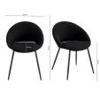 Kick dining chair Job - Black