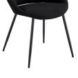 Kick dining chair Job - Black