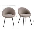 Kick dining chair Job - Grey