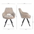 Kick dining chair Jorn - Champagne