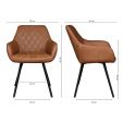 KICK KARL Dining Chair - Cognac