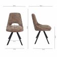 Kick dining chair Lena - Taupe