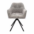 Kick swivel chair Luc - Grey