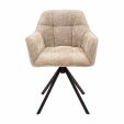 Kick swivel chair Luc - Champagne