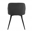 KICK MATZ Dining Chair - Velvet - Dark Grey