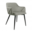 KICK MATZ Dining Chair - Velvet - Grey