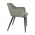 KICK MATZ Dining Chair - Velvet - Grey