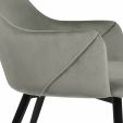 KICK MATZ Dining Chair - Velvet - Grey