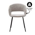 Kick dining chair Mette - Grey