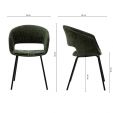 Kick dining chair Mette - Green