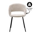 Kick dining chair Mette - Champagne