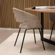 Kick dining chair Mette - Champagne