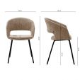 Kick dining chair Mette - Beige