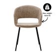 Kick dining chair Mette - Beige