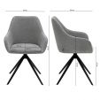 Kick swivel chair Mex - Dark Grey