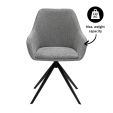 Kick swivel chair Mex - Dark Grey