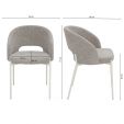 Kick dining chair Mitch - Grey/Beige