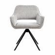 Kick swivel chair Miyo - Grey