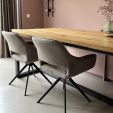 Kick swivel chair Miyo - Taupe