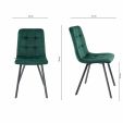 KICK MONZ Dining Chair - Dark Green