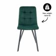 KICK MONZ Dining Chair - Dark Green