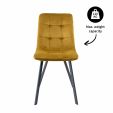 KICK MONZ Dining Chair - Gold