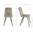 KICK MONZ Dining Chair - Taupe