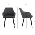 Kick dining chair Nova - Black