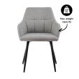 Kick dining chair Nova - Grey