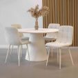 Kick dining chair Nox - Crème